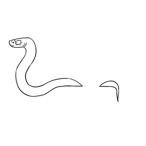 Serpent en mouvement